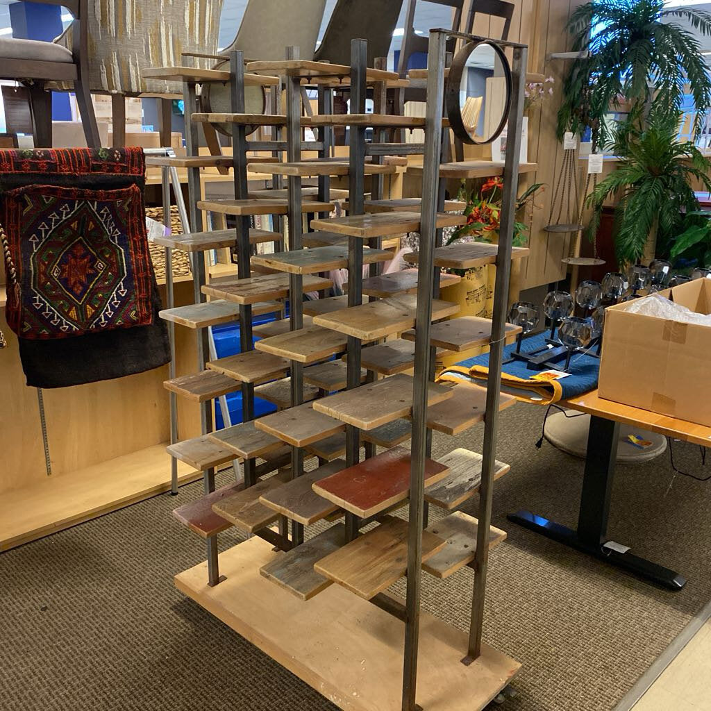 Custom Industrial Rolling Multipurpose Rack w/ Mirrors