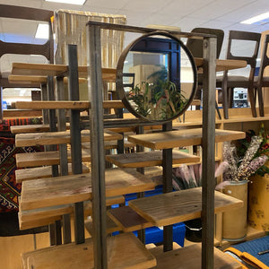 Custom Industrial Rolling Multipurpose Rack w/ Mirrors