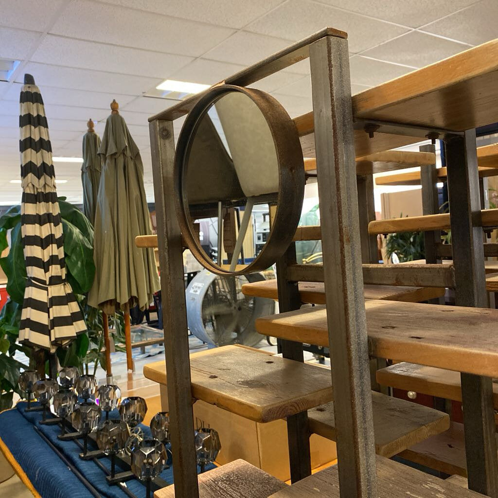 Custom Industrial Rolling Multipurpose Rack w/ Mirrors