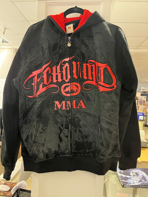 Vintage ECKO Unltd MMA Black & Red Hoodie M