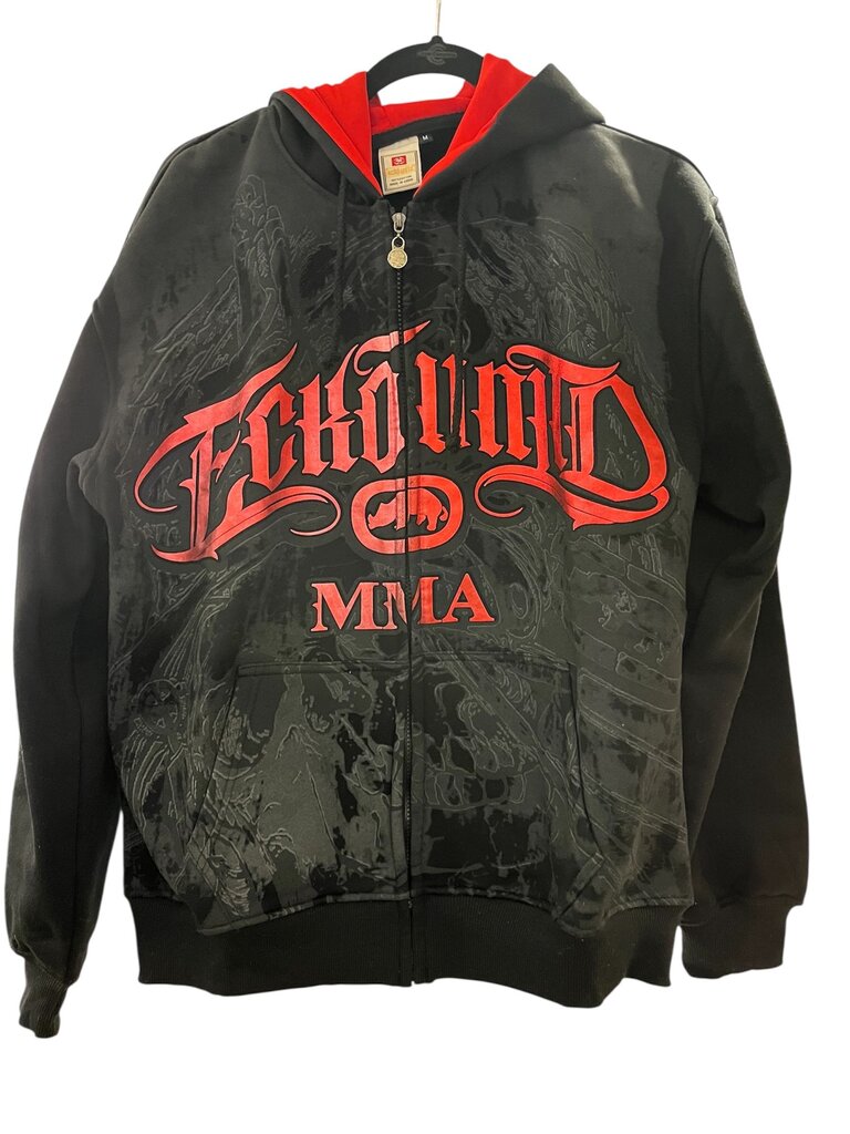 Vintage ECKO Unltd MMA Black & Red Hoodie M