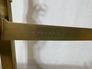 Late 19th C. DeGrave Brass & English Mahogany Balance (7Pcs)