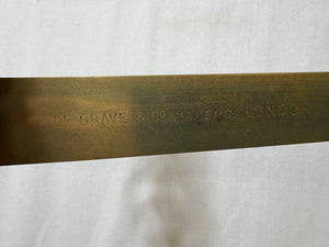 Late 19th C. DeGrave Brass & English Mahogany Balance (7Pcs)