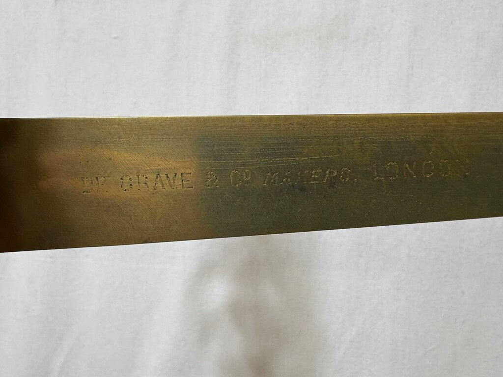Late 19th C. DeGrave Brass & English Mahogany Balance (7Pcs)