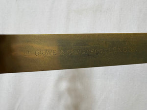 Late 19th C. DeGrave Brass & English Mahogany Balance (7Pcs)