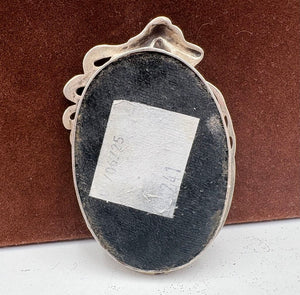 Kate Shea London 1982 Sterling Art Nouveau Female Figural Palm Size Mirror