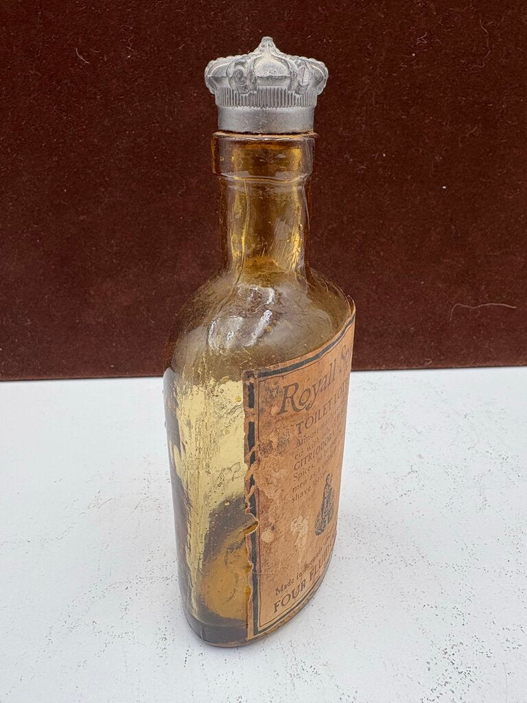 Vintage Lead Cap Royall Spyce Aftershave Bottle