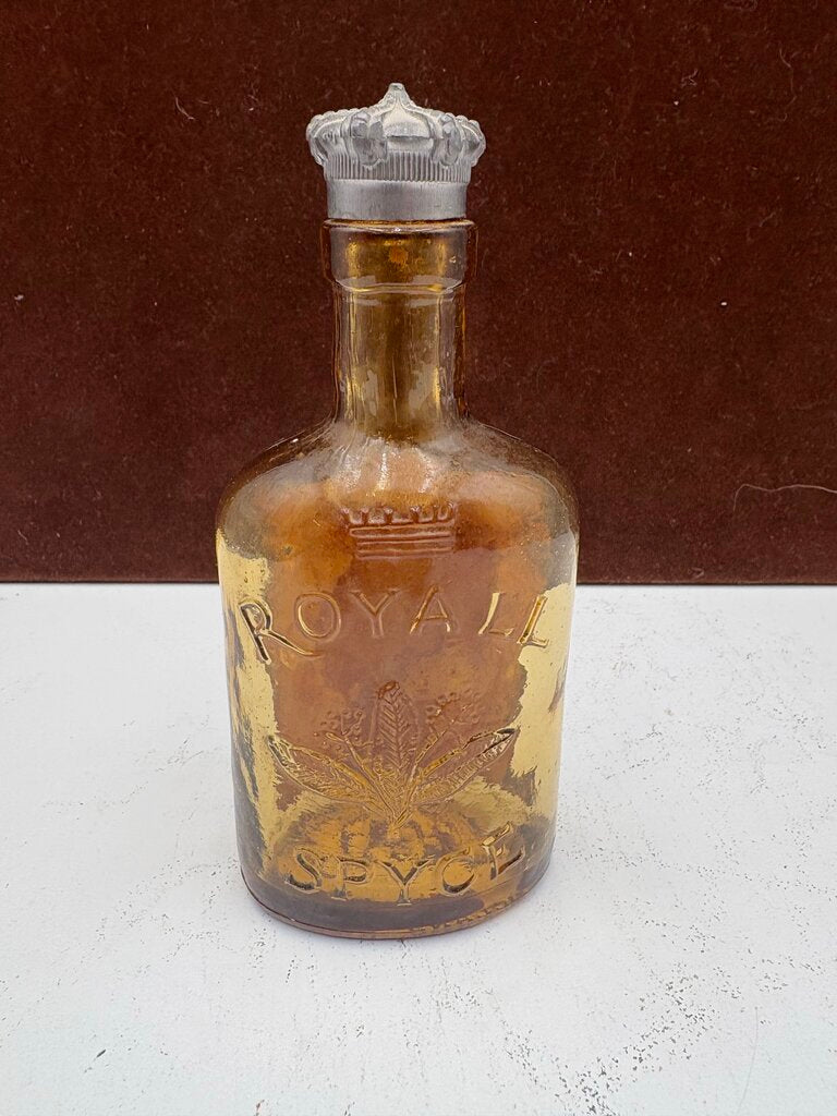 Vintage Lead Cap Royall Spyce Aftershave Bottle