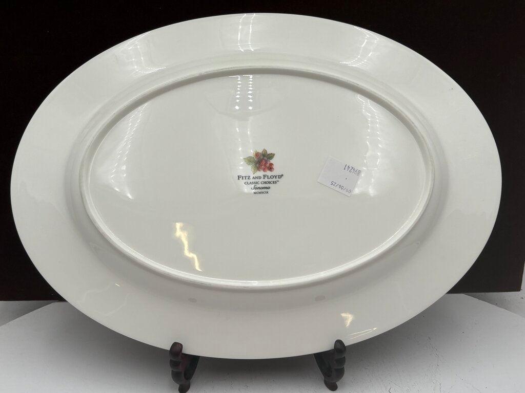 Fitz & Floyd Classic Choices Sonoma Oval Platter 17"