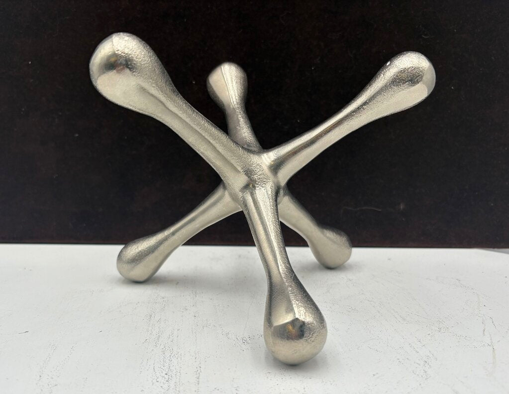 Polished Nickel Jack Sculpture 7"