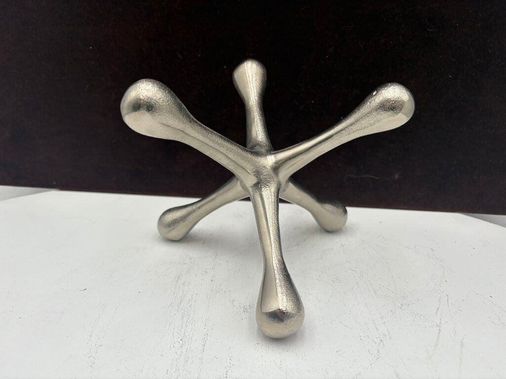 Polished Nickel Jack Sculpture 7"