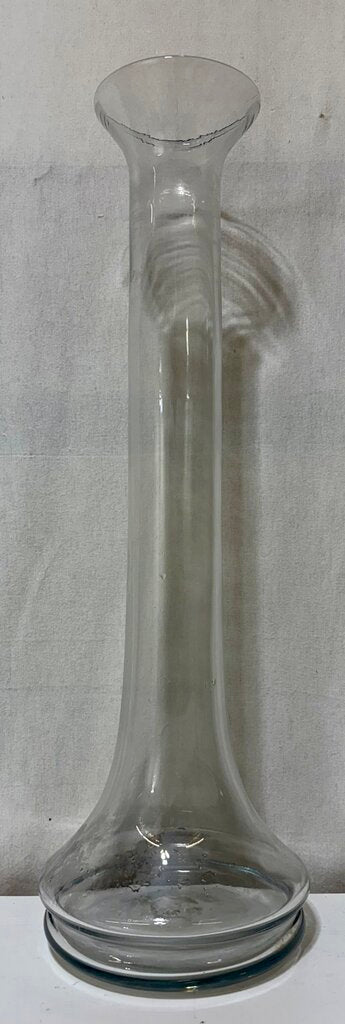 Blenko Art Glass Blown Glass Beaker Style Floor Vase 24"