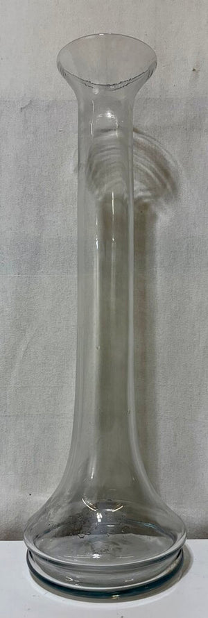 Blenko Art Glass Blown Glass Beaker Style Floor Vase 24"