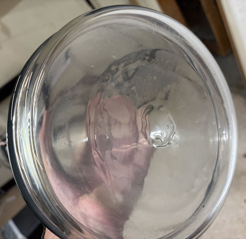 Blenko Art Glass Blown Glass Beaker Style Floor Vase 24"