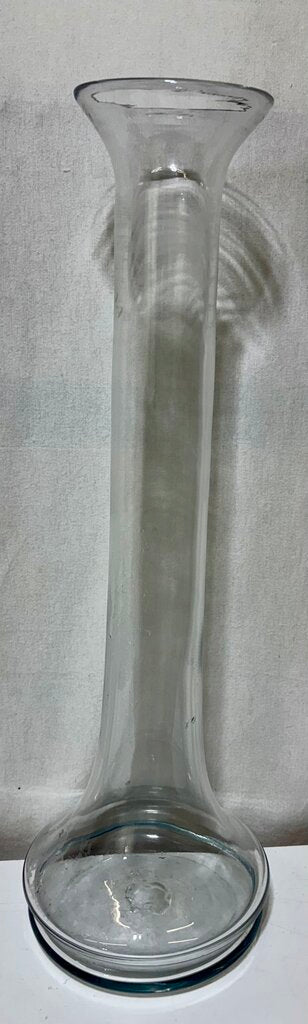 Blenko Art Glass Blown Glass Beaker Style Floor Vase 24"