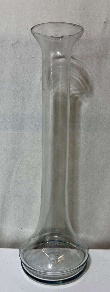 Blenko Art Glass Blown Glass Beaker Style Floor Vase 24"