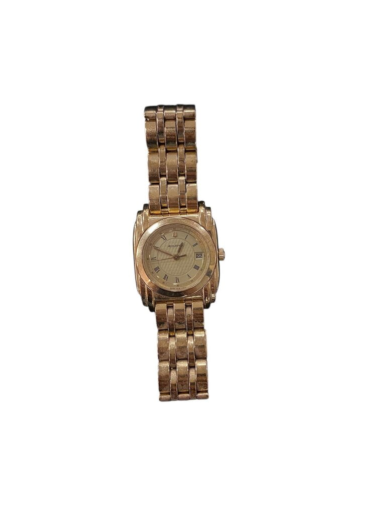 Accutron Gold Toned Stainless Steel Women's Watch 531075