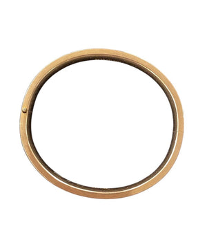 Bates & B. Floral Etched Gold Toned Bangle