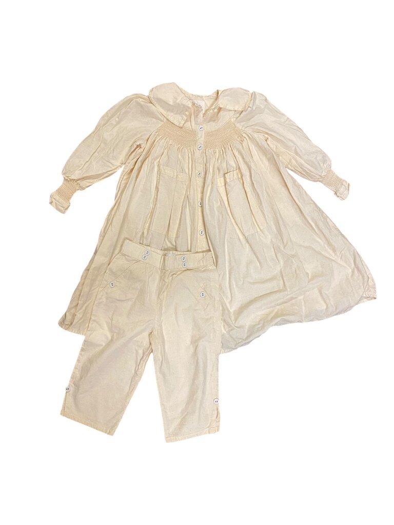 Childs Victorian Smocked Dress & Bloomers