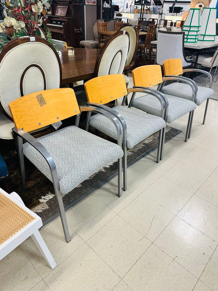 Contemporary Aurora Kimball Guest Chairs ( set of 4)