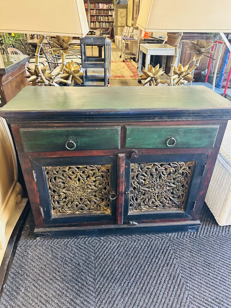 Arvada Carved Mango Sideboard Cabinet 45x17x36