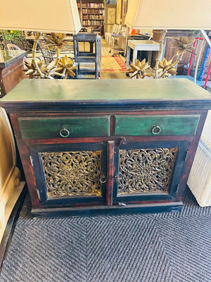 Arvada Carved Mango Sideboard Cabinet 45x17x36