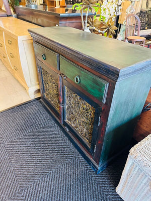 Arvada Carved Mango Sideboard Cabinet 45x17x36