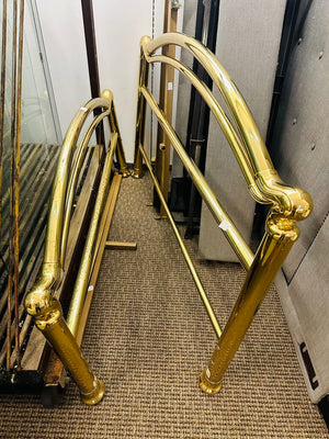 Vintage Italian Pelicano Brass Bed (headboard, footboard, sidings) please measure yourself
