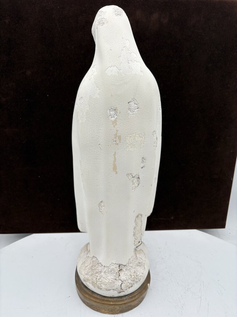 Columbia Statuary Chalk-ware Painted "Our Lady of Fatima" Statue 18"