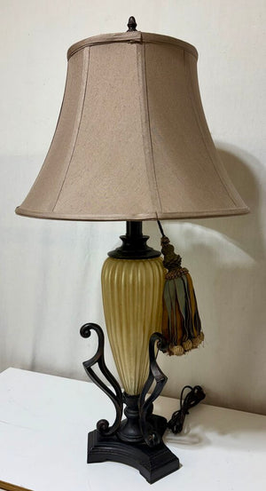 Nieman Marcus Gold & Oiled Bronze Schulyer Table Lamp