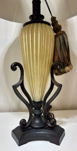 Nieman Marcus Gold & Oiled Bronze Schulyer Table Lamp