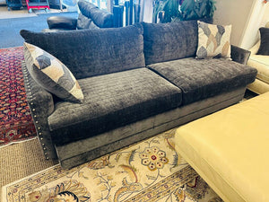 Serta Upholstered Nailhead Sofa 91" W.