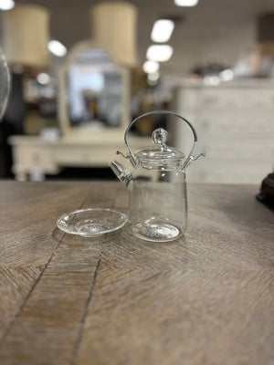 TEAPOSY Handmade Borosilicate Glass Teapot: 3 Pc