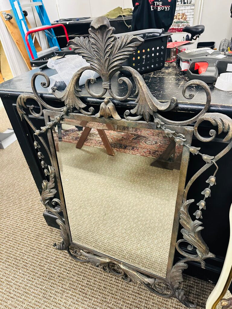 Uttermost Corliss Beveled Mirror With Ornate Metal Frame30x45