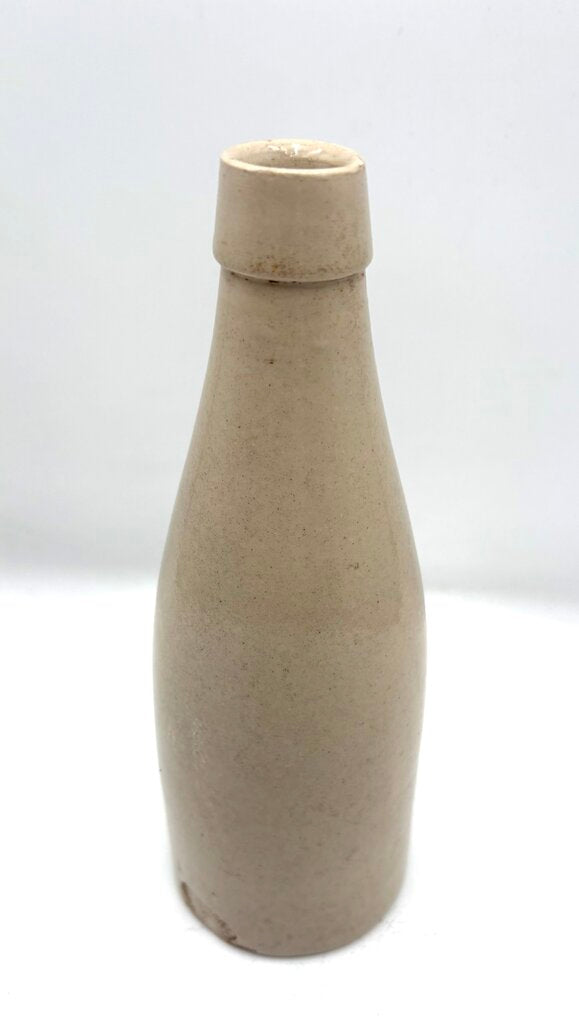 Late 19th C. White Glaze Buchan Portobello Edinburgh Stoneware Ale Bottle 12oz.
