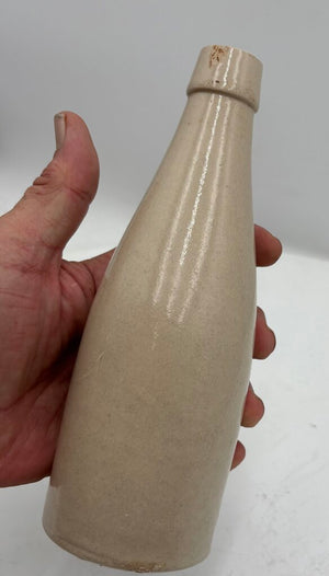 Late 19th C. White Glaze Buchan Portobello Edinburgh Stoneware Ale Bottle 12oz.