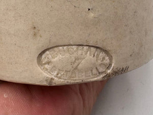 Late 19th C. White Glaze Buchan Portobello Edinburgh Stoneware Ale Bottle 12oz.