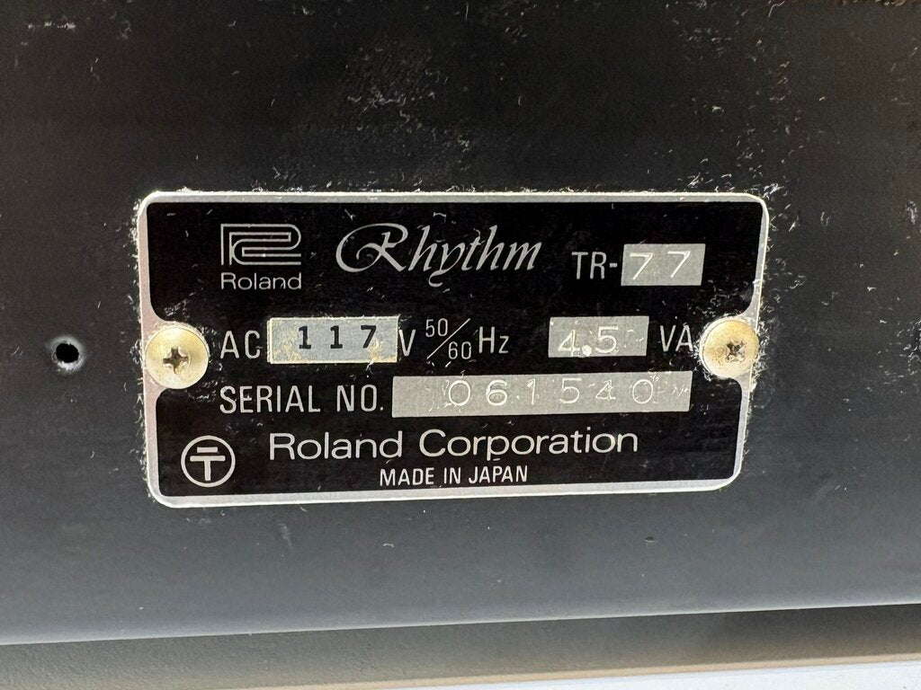 Vintage Roland TR-77 Drum & Rhythm Machine