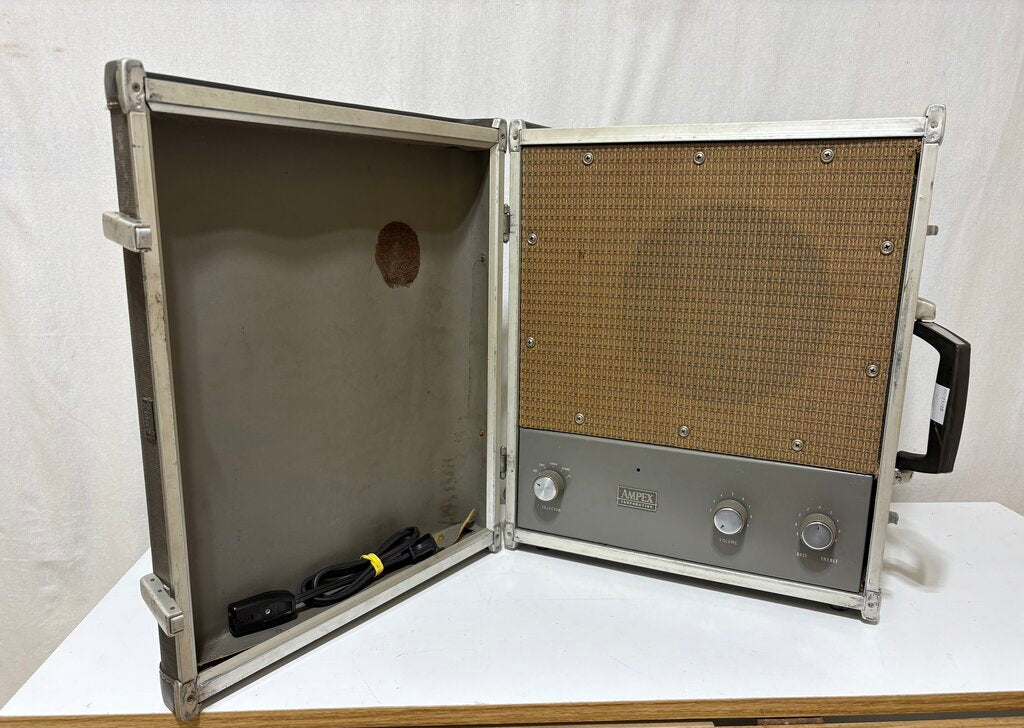 Vintage Ampex A692 Suit Case Tube Amplifier & Speaker