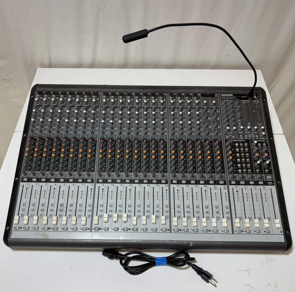 Mackie Onyx 24-4 Audio Mixing Console w/ Board Lamp