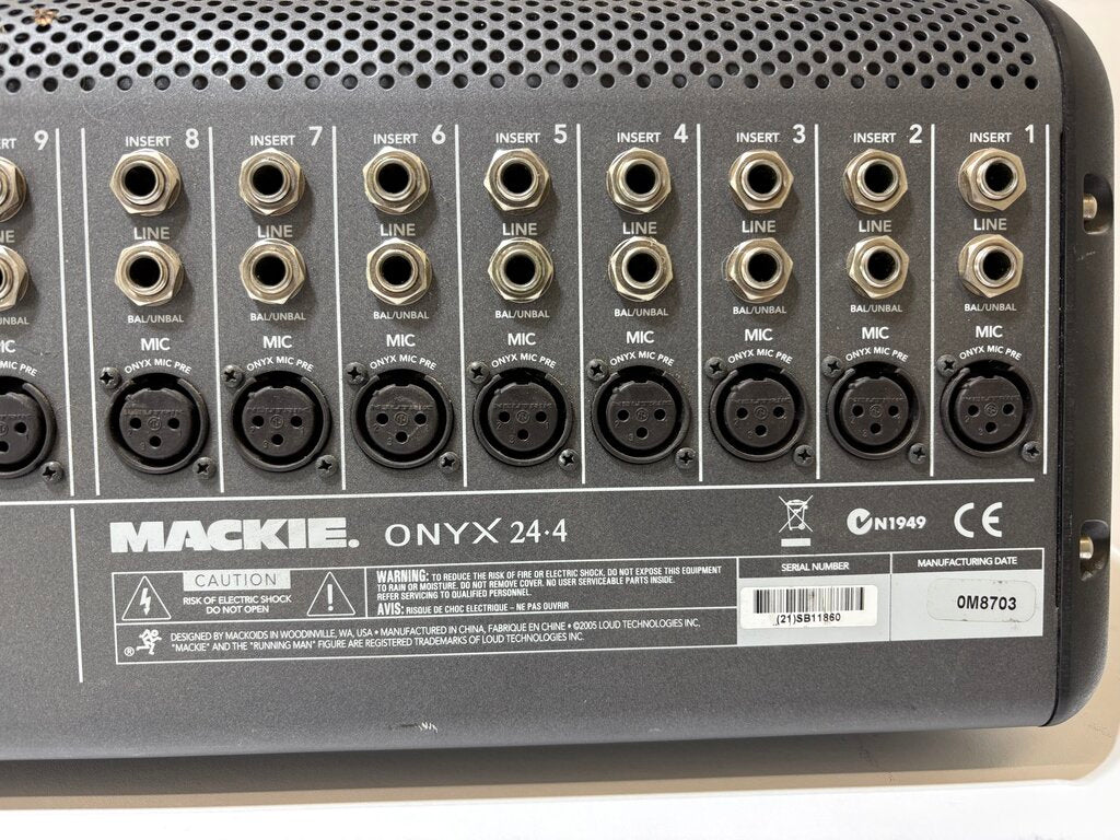 Mackie Onyx 24-4 Audio Mixing Console w/ Board Lamp