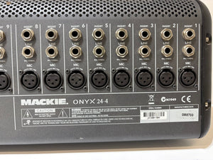 Mackie Onyx 24-4 Audio Mixing Console w/ Board Lamp