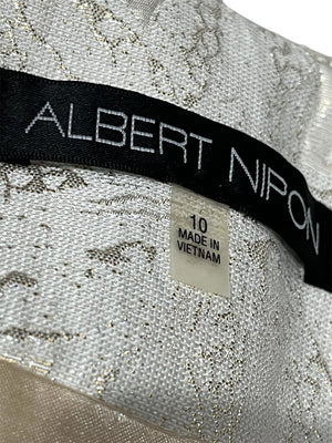 Albert Nipon Gold & Off White Dress & Coat 10