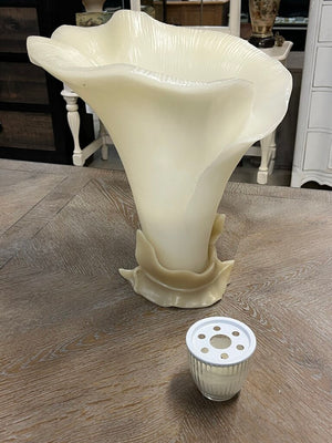 Point a la Ligne Calla Lily Decorative Candle 12x12