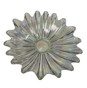 Vintage Federal Glass Celestial Iridescent Starburst 11" Dish