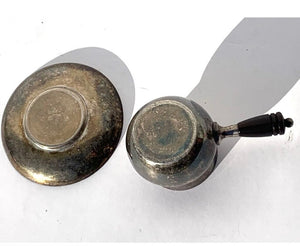 Antique Salt Cellar Bakelite Handle & Underplate