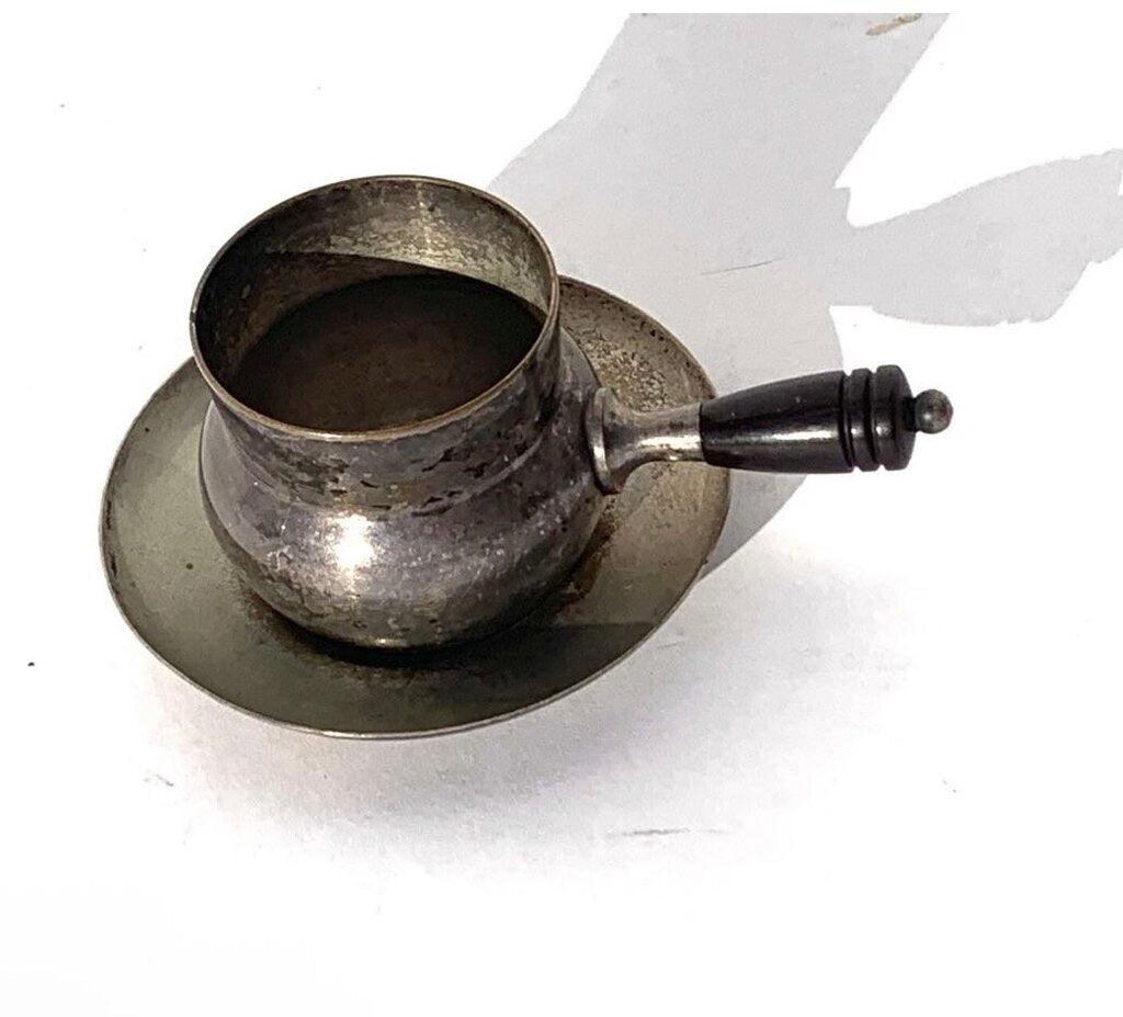 Antique Salt Cellar Bakelite Handle & Underplate