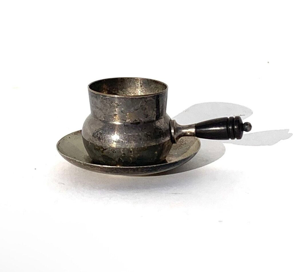 Antique Salt Cellar Bakelite Handle & Underplate