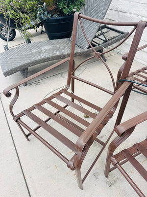 Brown Jordan Patio Chairs With Cushions (set of 6)