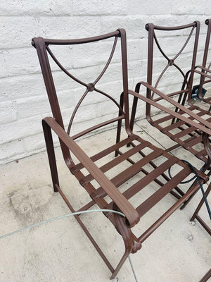 Brown Jordan Patio Chairs With Cushions (set of 6)
